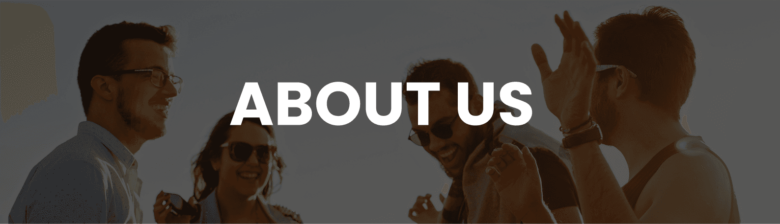 About Us header
